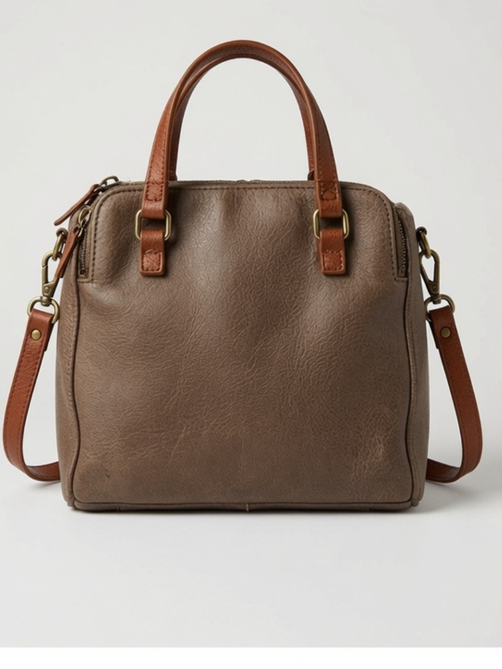 Classic Brown Vegan Leather Crossbody - Alterd State
